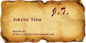 Jokits Tina névjegykártya